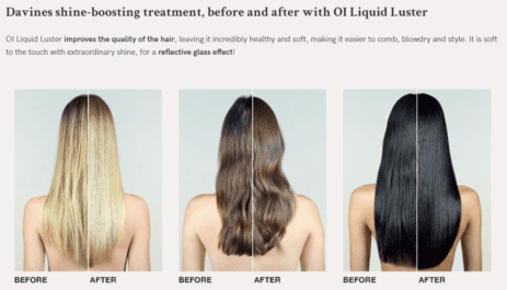 Davines Oi Liquid Luster Before And After HairBrush.ie